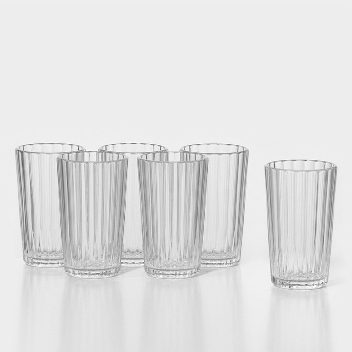 Набор стеклянных стаканов «Мистерия», 280 мл, 6 шт набор стаканов мистерия мохито 250 мл 6 шт