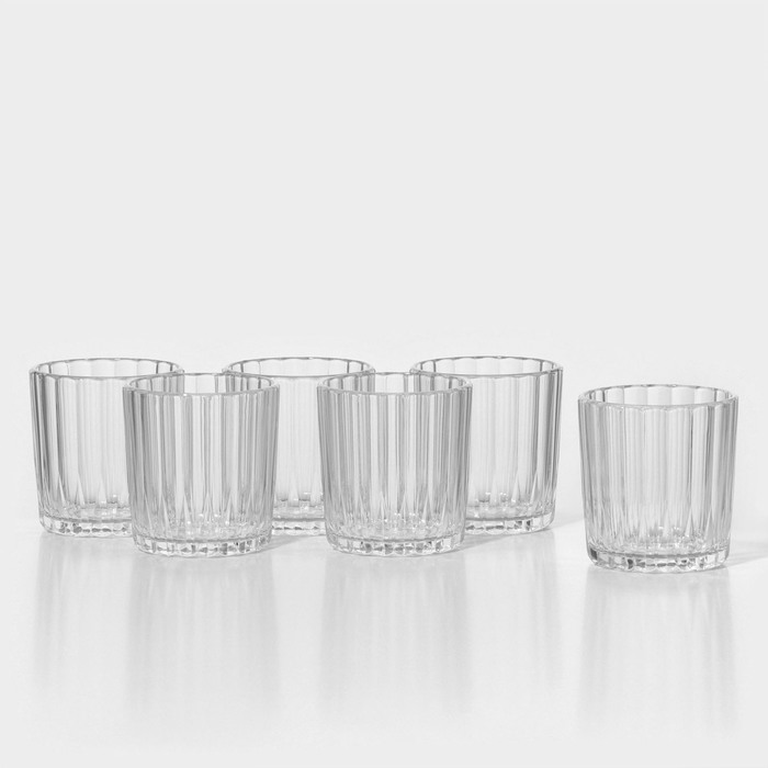 Набор стеклянных стаканов «Мистерия», 250 мл, 6 шт набор стаканов мистерия мохито 250 мл 6 шт