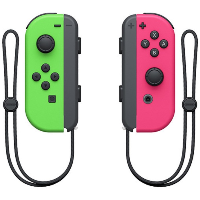 Набор контроллеров Nintendo Joy-Con, беспр,вибрация, для Nintendo Switch, зеленый, розовый геймпад nintendo switch joy con duo красный синий