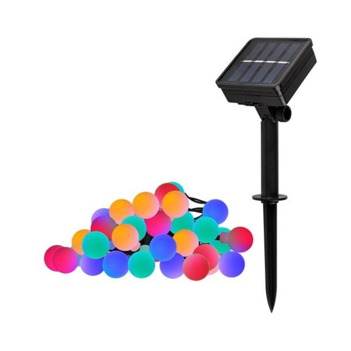 Садовый светодиодный светильник ФАZА, SLR-G07-30M, шарики, солнечная батарея светильник светодиодный slr g05 30y садовый гирлянда шарики желт 5033368 фаzа 10шт