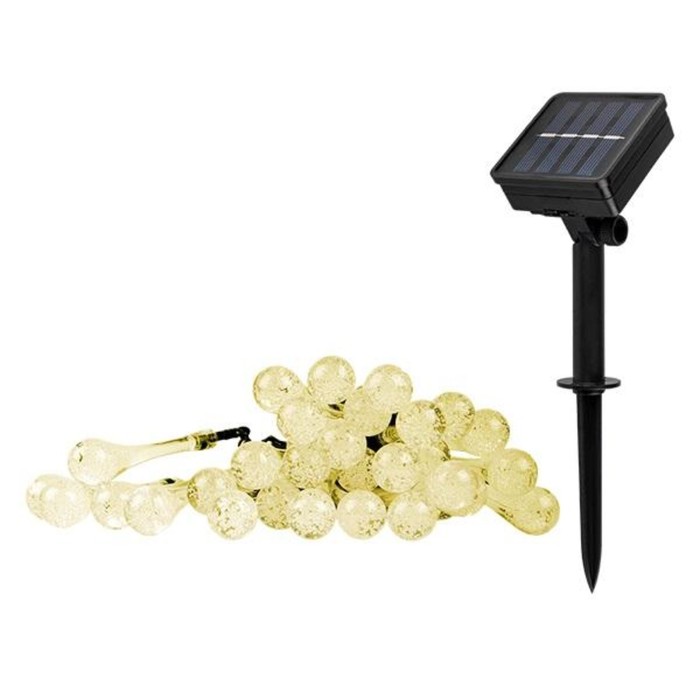 Садовый светодиодный светильник ФАZА, SLR-G08-30W, капли, солнечная батарея светильник светодиодный slr g05 30y садовый гирлянда шарики желт 5033368 фаzа 10шт