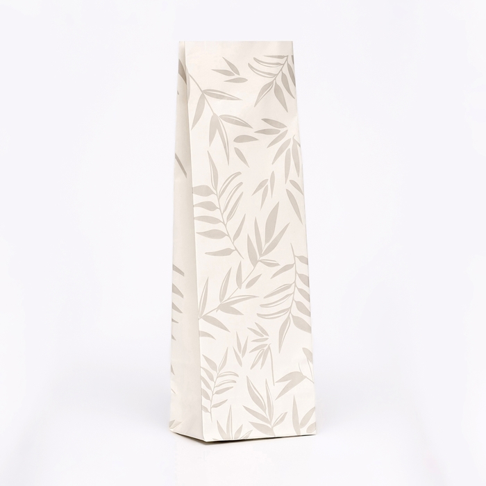 Пакет бумажный, фасовочный, трехслойный Бамбук 7 х 4 х 20,5 см