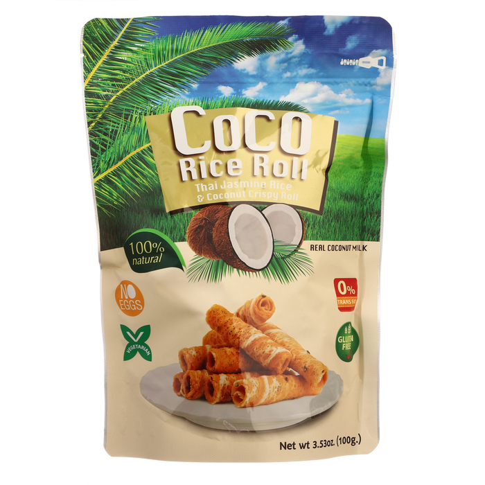 Кокосовые роллы Kaset со вкусом кокоса,100 г
