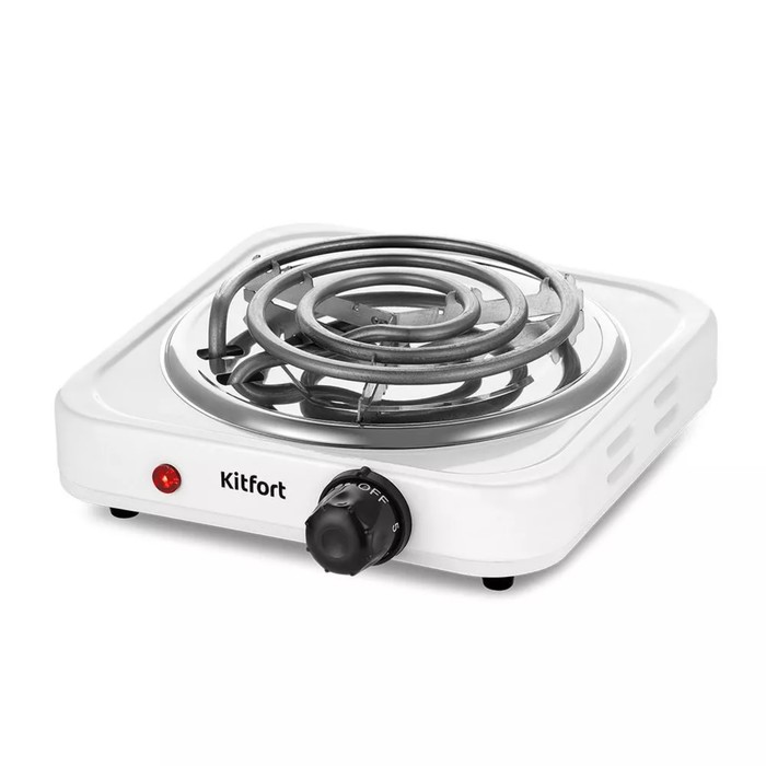 

Плитка электрическая Kitfort КТ-175, 1000 Вт, 1 конфорка, белая