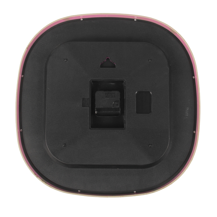 Часы настенные "Для неё", квадратные с закруглёнными углами, 39 × 39 см, розовые, циферблат белый