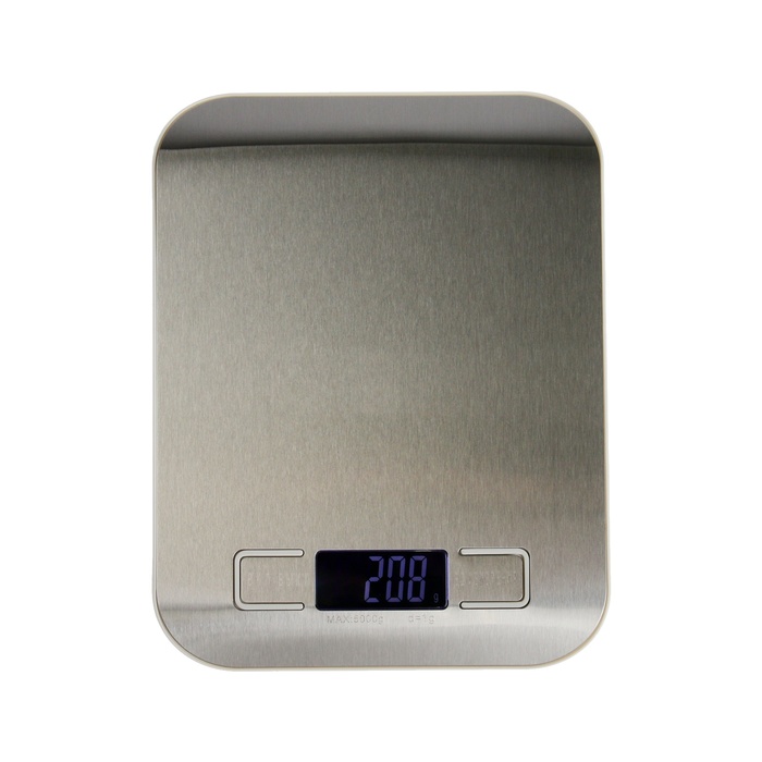 Весы кухонные Luazon LVE-028, электронные, до 5 кг, металл весы кухонные luazon lv 507 электронные до 0 5 кг белые