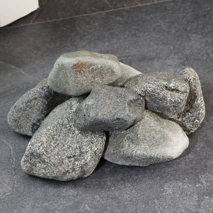 Камень для бани Дунит галтованный 20 кг камень для бани и сауны огненный камень кварцит 20 кг