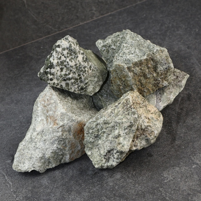 Камень для бани Жадеит колотый 20 кг премиум микс огненный камень яшма кварц жадеит 15 кг