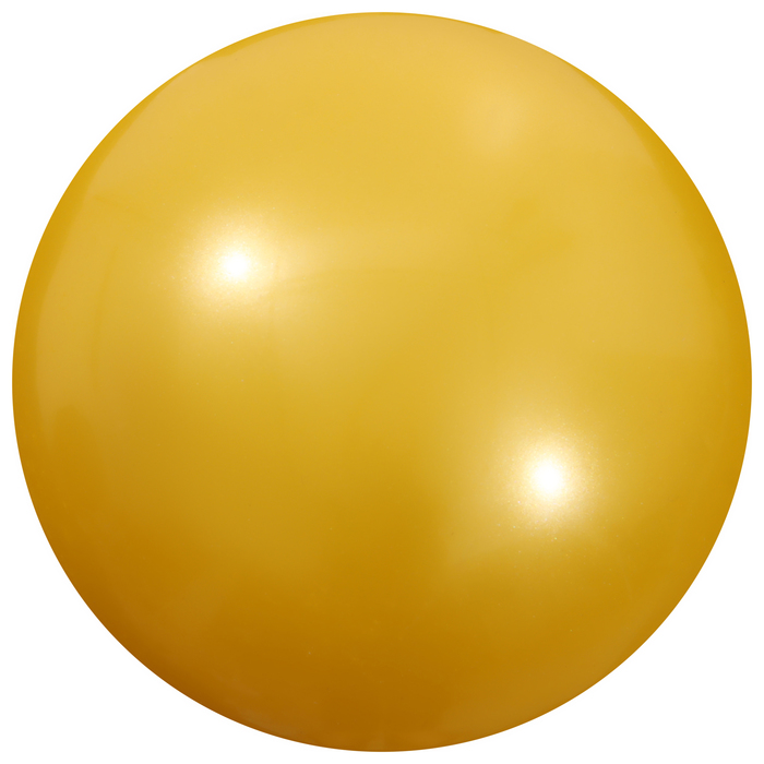 Мяч для художественной гимнастики «Металлик», d=15 см, цвет жёлтый