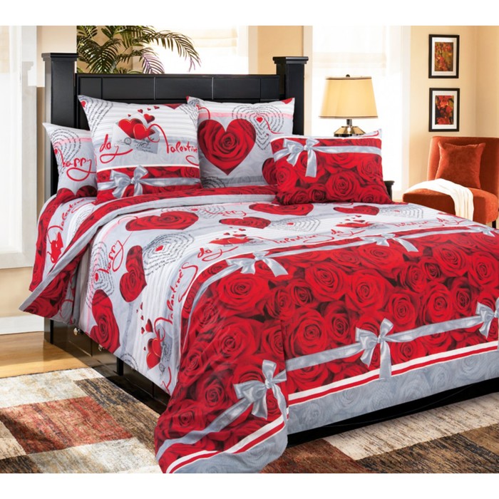 

Постельное бельё 2 сп, размер 220х240 см, 185х215 см, 70х70 см - 2 шт