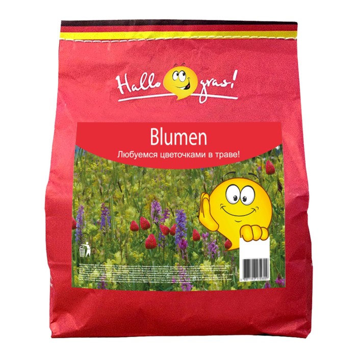 Семена газона ГазонCity Blumen, 1 кг смесь семян газонcity blumen 1 кг