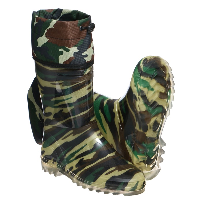 Сапоги мужские С-10РУМ ПВХ утепленные камуфляж МИКС размер 40 255 959₽