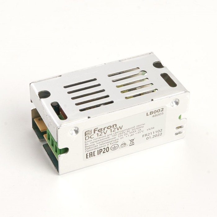 Трансформатор электронный для светодиодной ленты 12 Вт, Feron, LB002, 1A, 12 Вт трансформатор электронный для светодиодной ленты 12 вт feron lb002 1a 12 вт