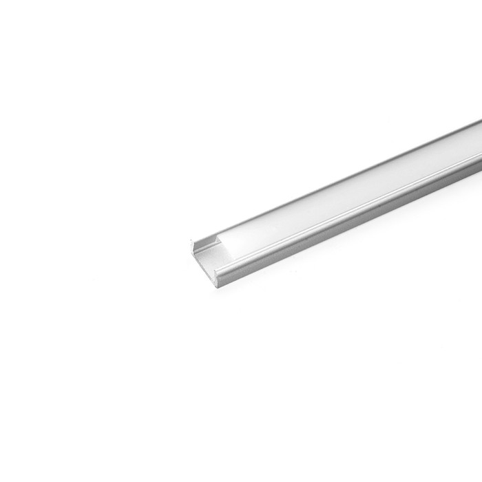 Профиль накладной для светодиодной ленты Feron, CAB262, 2 м, цвет серебро профиль накладной для светодиодной ленты feron cab268 2 м цвет чёрный