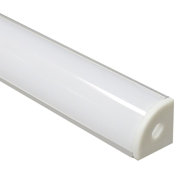 Профиль накладной для светодиодной ленты Feron, CAB280, угловой круглый, 2 м, цвет серебро профиль для светодиодной ленты алюминиевый 2 м серебро угловой