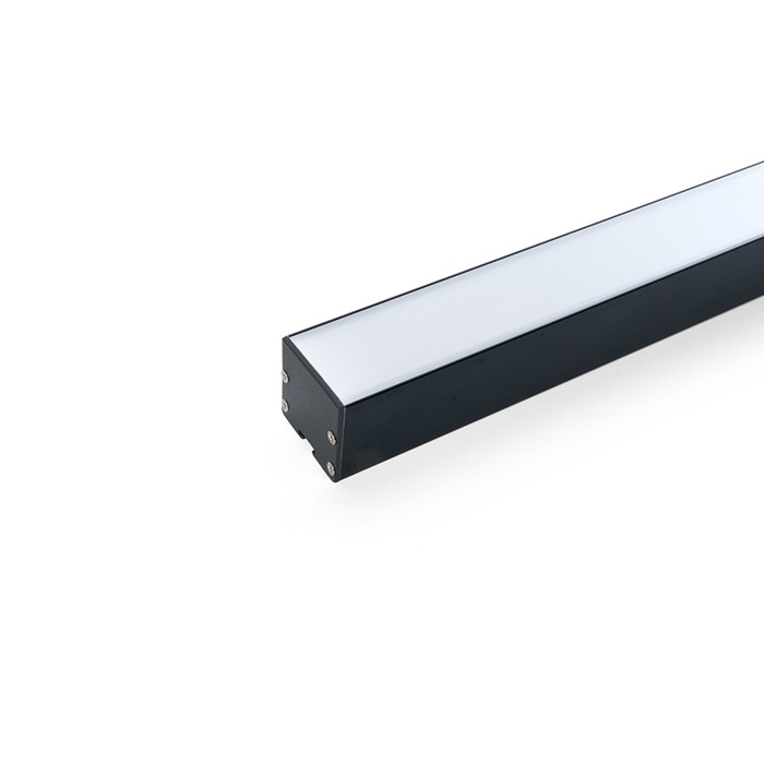 Профиль накладной для светодиодной ленты Feron, CAB256, 2 м, цвет чёрный профиль алюминиевый для светодиодной ленты угловой накладной 2 м цвет чёрный