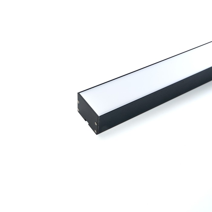 Профиль накладной для светодиодной ленты Feron, CAB257, 2 м, цвет чёрный профиль алюминиевый для светодиодной ленты угловой накладной 2 м цвет чёрный