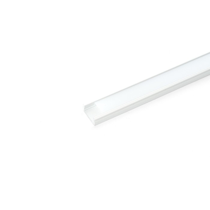 Профиль накладной для светодиодной ленты Feron, CAB262, 2 м, цвет белый профиль накладной для светодиодной ленты feron cab268 2 м цвет чёрный
