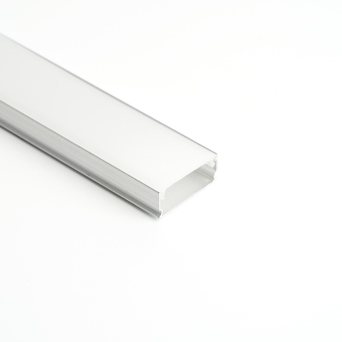 Профиль накладной для светодиодной ленты Saffit, SAB262, низкий, 1 м, цвет серебро профиль для светодиодной ленты врезной накладной 12 мм 1 пог м