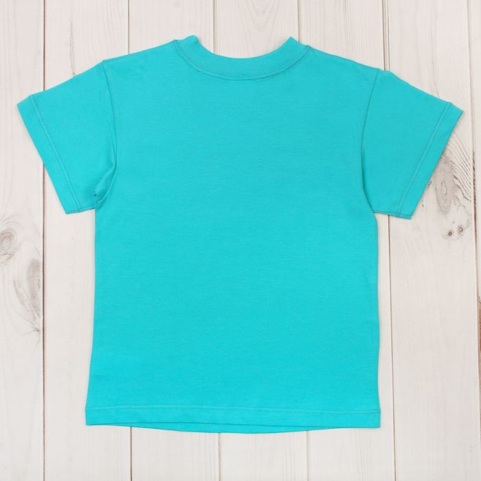 Футболка детская, рост 98 см (3 года), цвет св.бирюза Н004