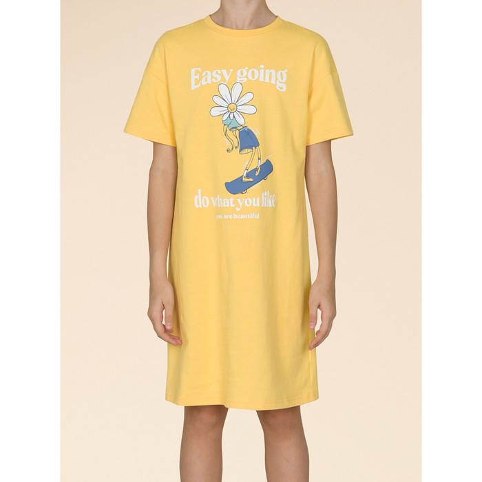 Ночная сорочка для девочек, рост 92 см, цвет жёлтый ночная сорочка для девочек рост 134 см цвет молочный