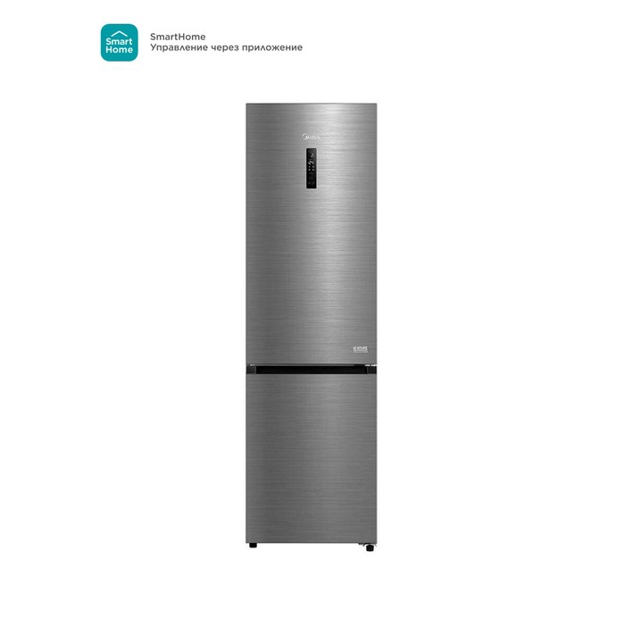 Холодильник Midea MDRB521MIE46OD, двухкамерный, класс А++, 402л, No Frost, серебристый холодильник midea mdrb521mie46od