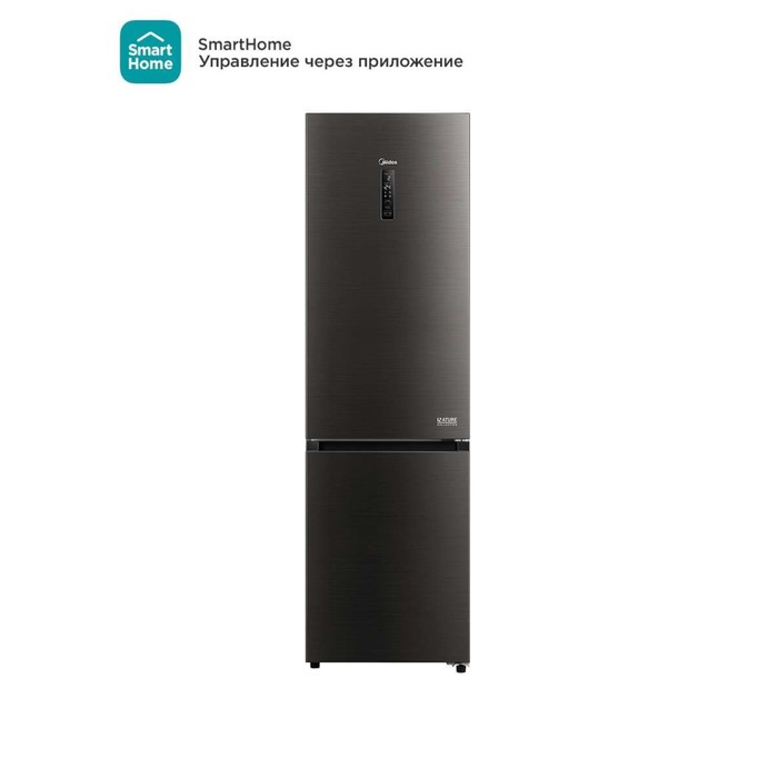 Холодильник Midea MDRB521MIE28OD, двухкамерный, класс А++, 402 л, No Frost, серый холодильник midea mdrb521mie28od