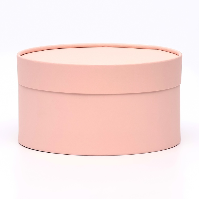 Подарочная коробка Розовый персик завальцованная без окна, 21 х 11 см