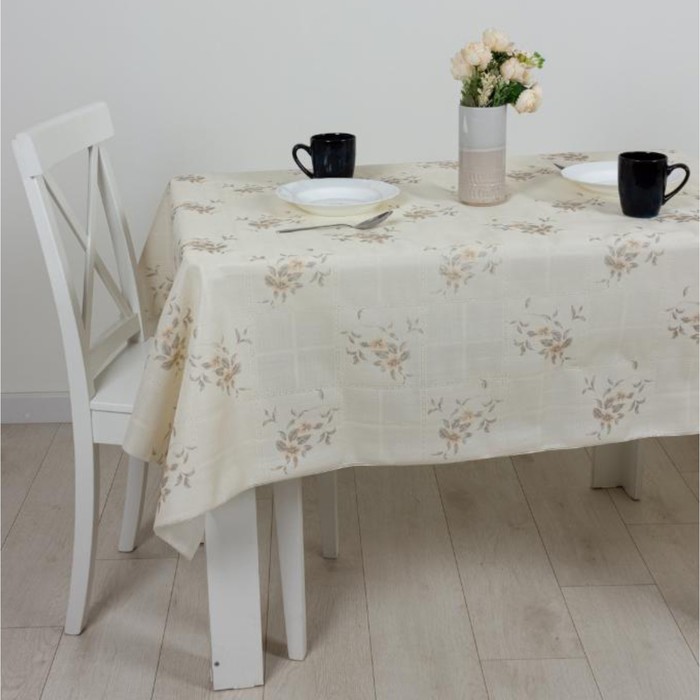 

Клеёнка Joy Home, ПВХ, без основы, 137 см, 20 м, бежевый