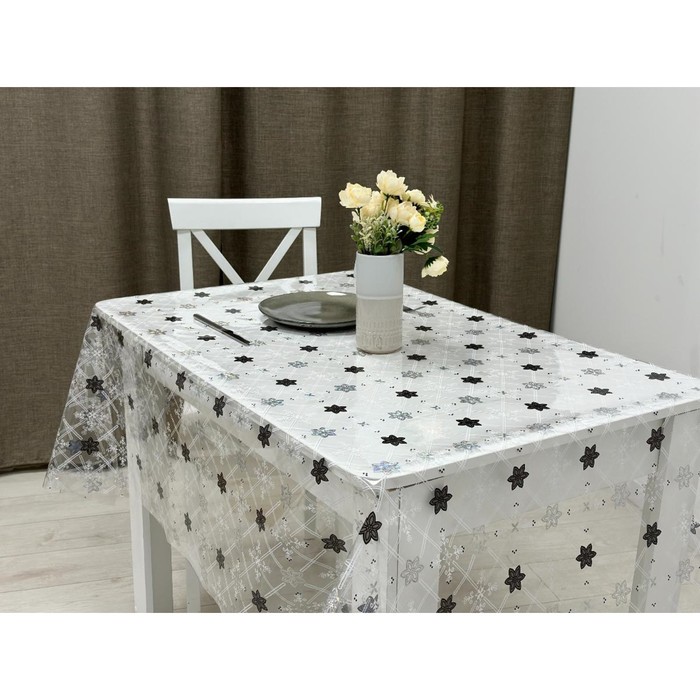 

Клеёнка прозрачная «Гиацинты» Joy Home, 40х1,4 м, толщина 0,15 мм