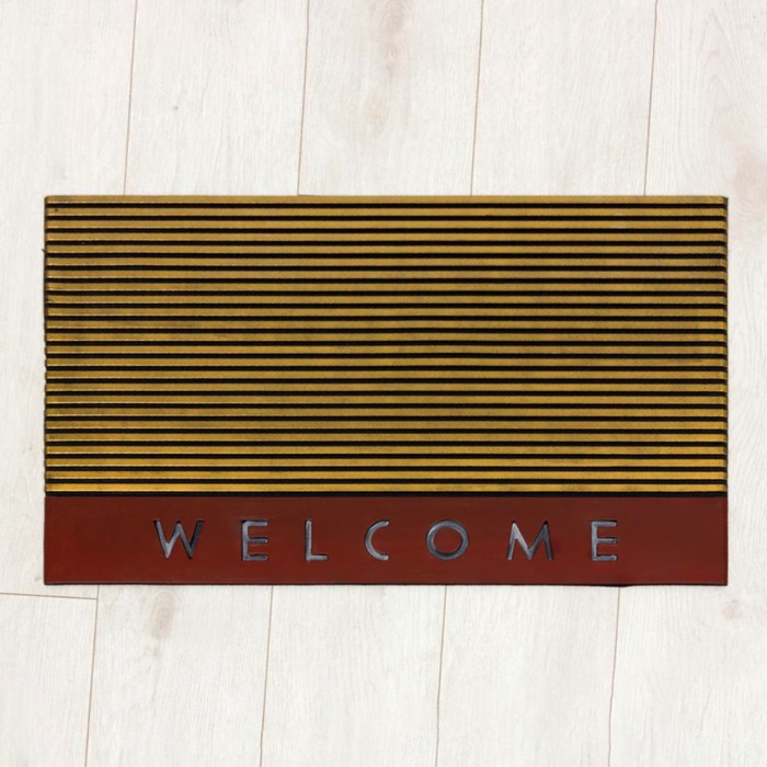 Коврик Joy Home, резиновый Welcome, 45х75 см, цветной табличка указатель welcome home 10х25 см