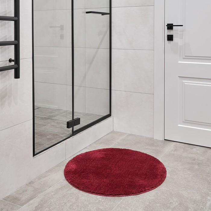 Мягкий коврик Magma. Moroshka, для ванной комнаты 70х70 см, цвет красный коврик для ванной moroshka bantu 50x76 см цвет разноцветный