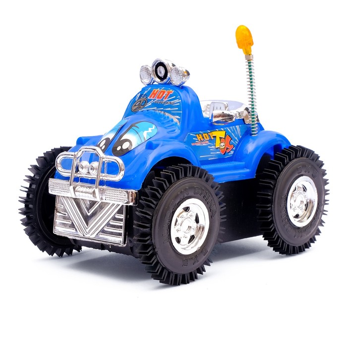 Машина-перевёртыш "Кабриолет", работает от батареек, световые эффекты, цвета МИКС