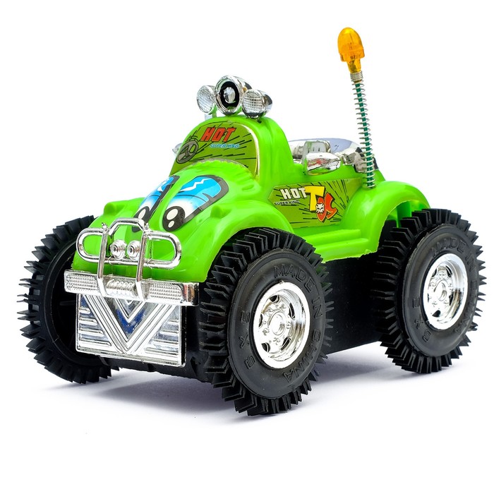 Машина-перевёртыш "Кабриолет", работает от батареек, световые эффекты, цвета МИКС