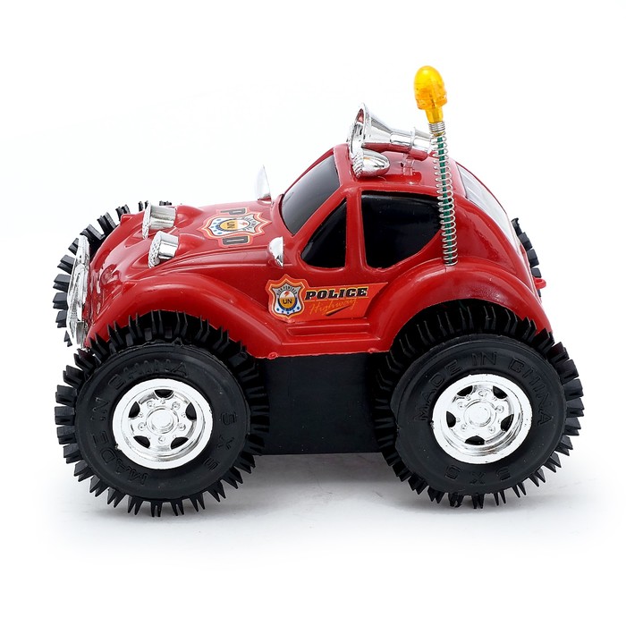 Машина-перевёртыш "Джип", работает от батареек, световые эффекты, цвета МИКС