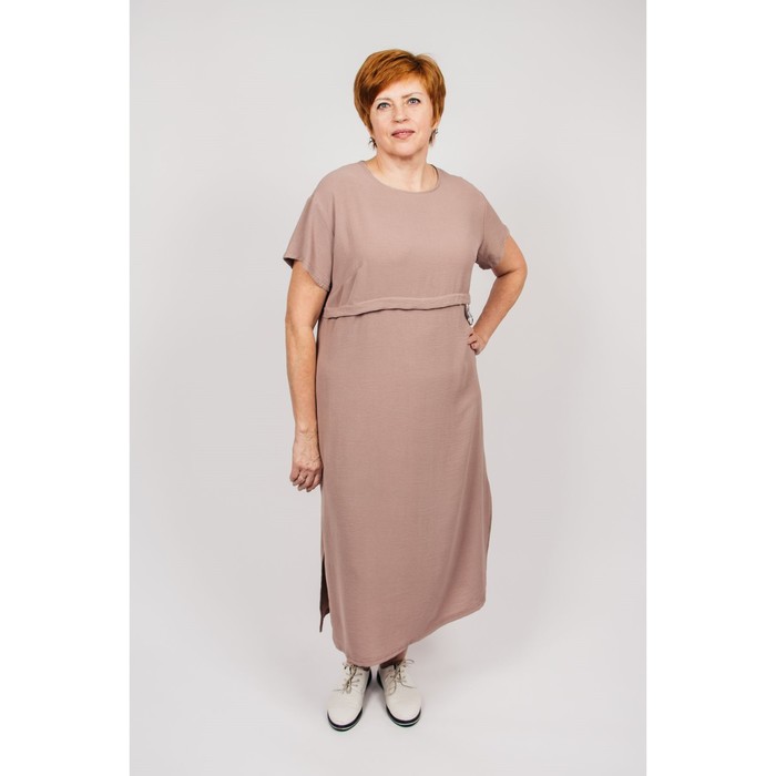 

Платье женское, размер 48, цвет кофе