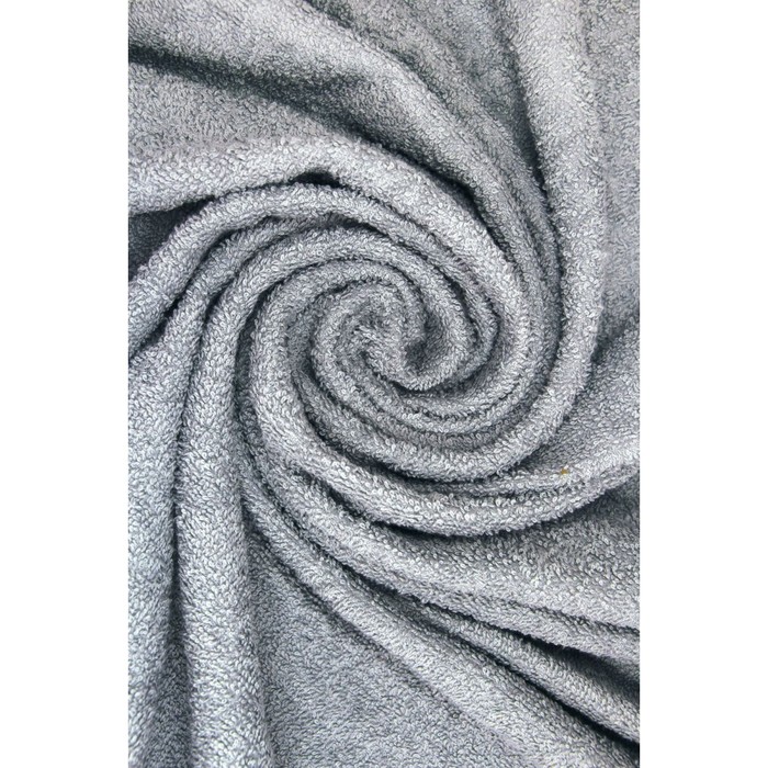Полотенце махровое, размер 70x120 см, цвет серый