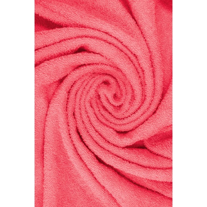 Полотенце махровое, размер 70x120 см, цвет ягодный