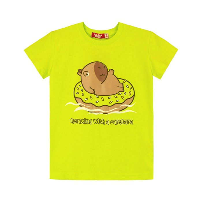 

Футболка детская, рост 134 см, цвет салатовый