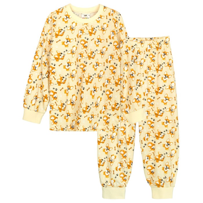 Пижама для девочки, рост 110 см, цвет молочный пижама bonito размер пижама для девочки цвет молочный рост 110 см бежевый