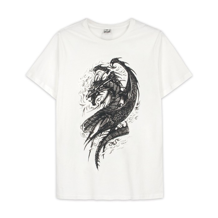 

Футболка мужская, размер 50, цвет молоко