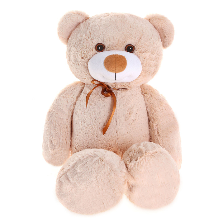 Мягкая игрушка "Медвежонок Эдди большой", бежевый