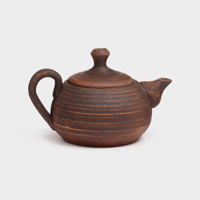 Чайник для заварки «Алтайский», красная глина, 0,8 л, микс чайник для заварки татарский гончарный красная глина 0 8 л