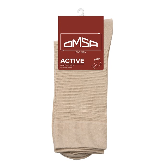 

Носки мужские летние OMSA ACTIVE, размер 45-47, цвет beige