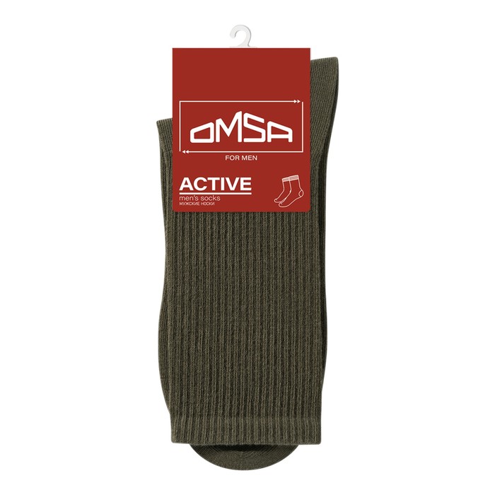 

Носки мужские с высокой резинкой OMSA ACTIVE, размер 36-38, цвет militari