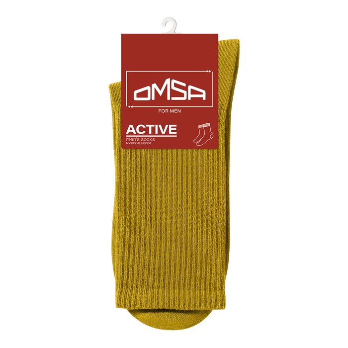 

Носки мужские с высокой резинкой OMSA ACTIVE, размер 42-44, цвет oliva