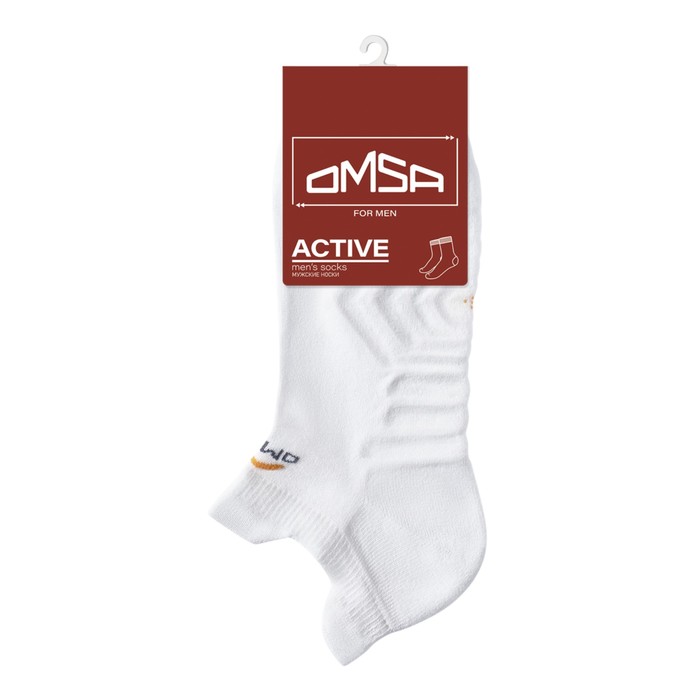 

Носки мужские с фальшпяткой OMSA ACTIVE, размер 36-38, цвет bianco