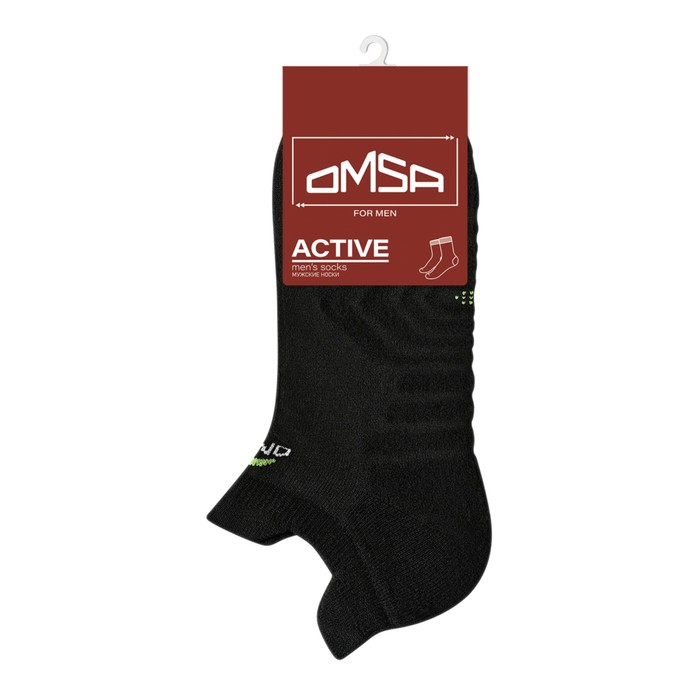 

Носки мужские с фальшпяткой OMSA ACTIVE, размер 36-38, цвет nero