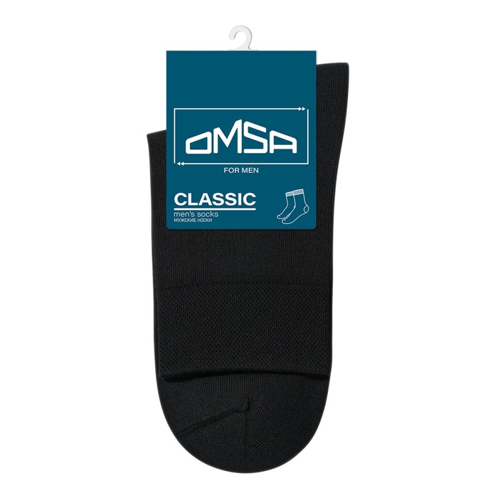 Носки мужские средней длины OMSA CLASSIC, размер 36-38, цвет nero