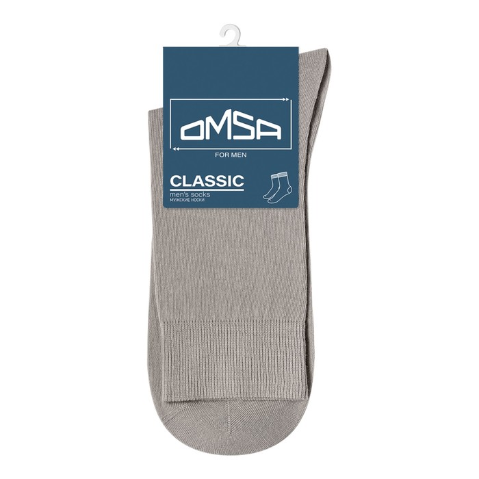 Носки мужские OMSA CLASSIC, размер 39-41, цвет grigio chiaro носки мужские omsa 204 classic цвет синий размер 39 41